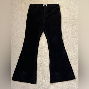 Free people We The Free Penny Pull on Black Corduroy Flares 33R